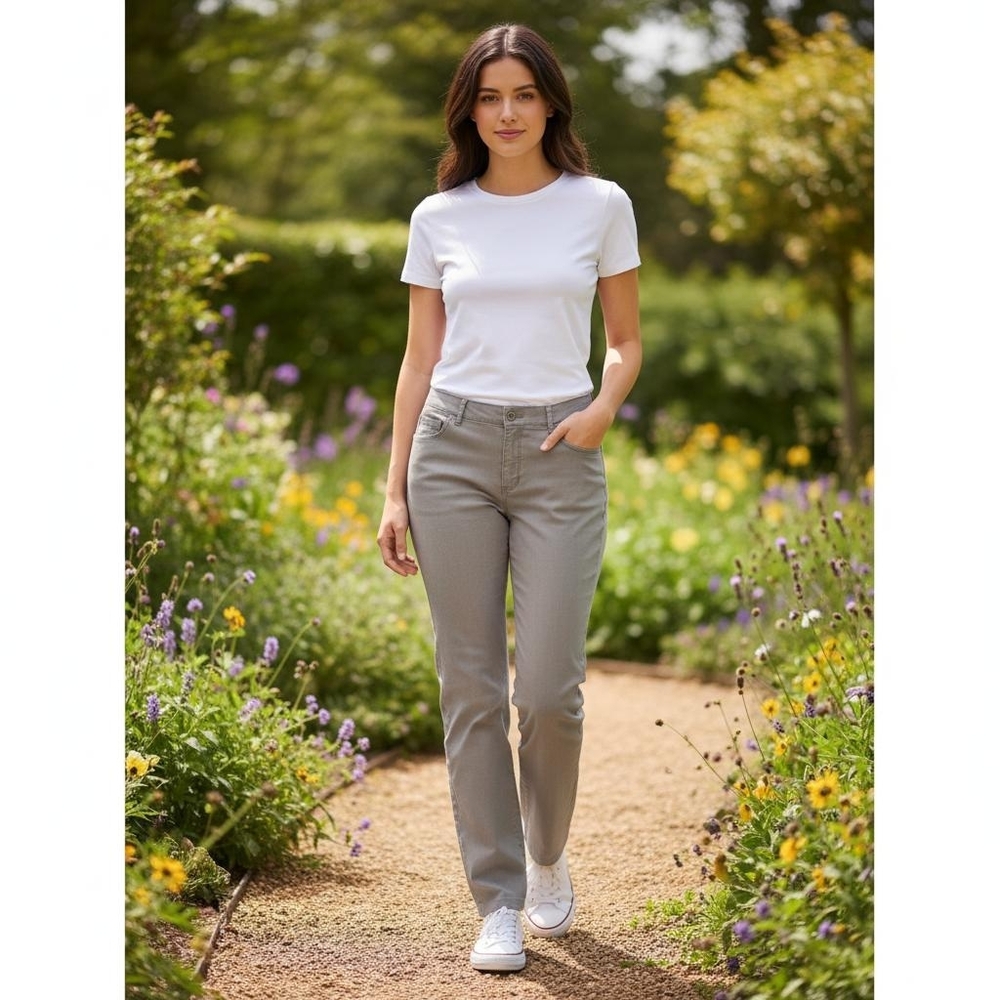 Lafayette 148 New York Gray Jeans Size 6